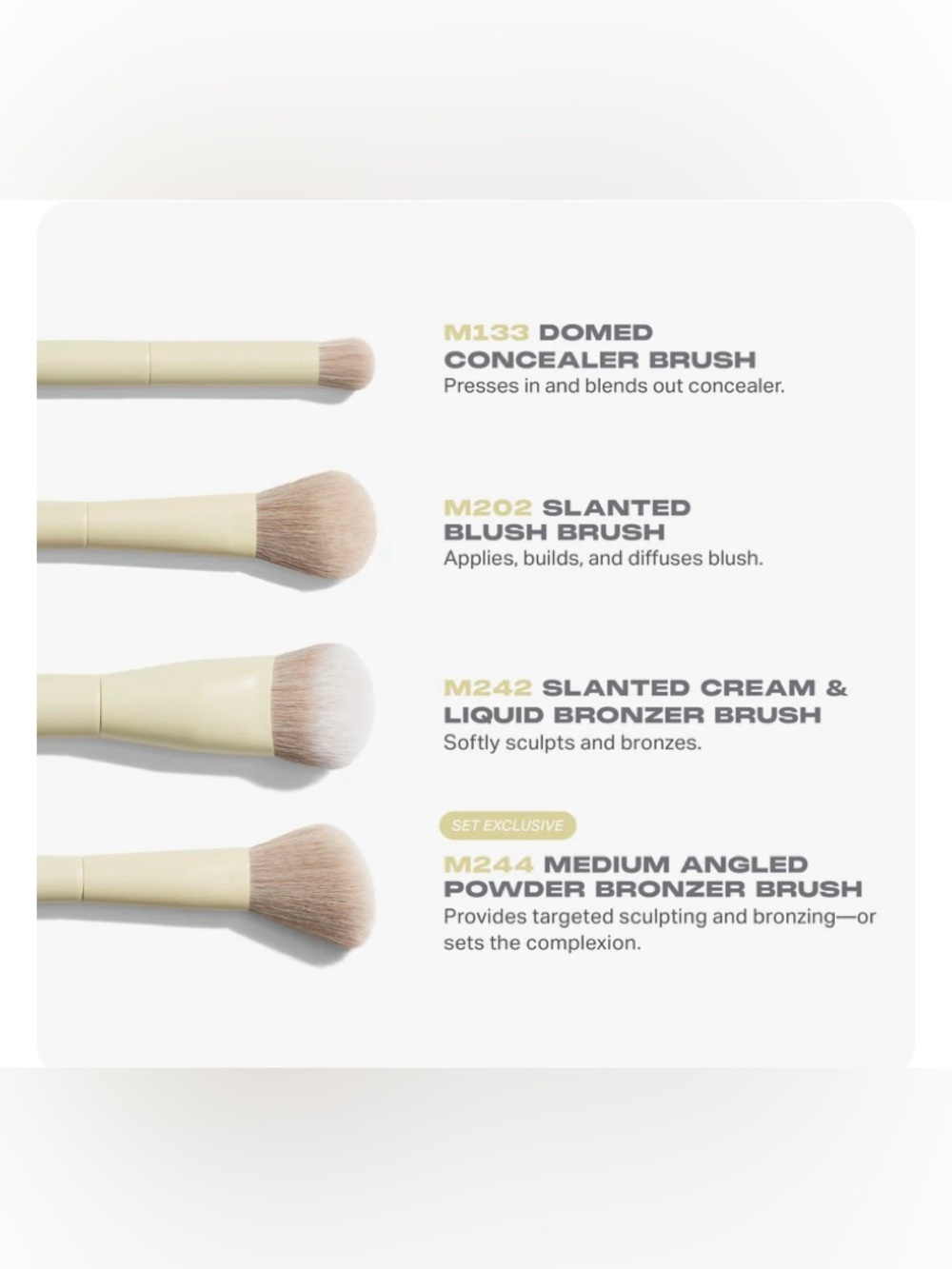 Morphe Buttery blends 4 piece face brush set - Picture 4 of 6